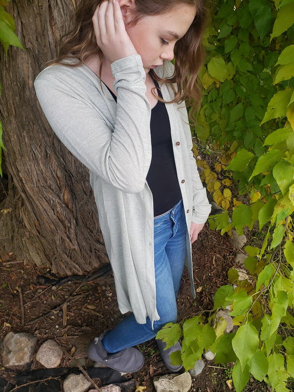 Grey cardigan