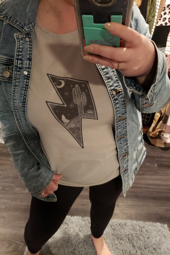 Lightning bolt graphic tee