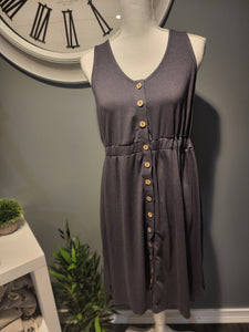 Grey casual tabk dress