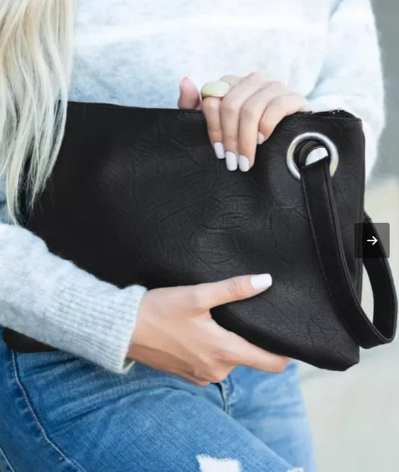 Oversized everyday clutch